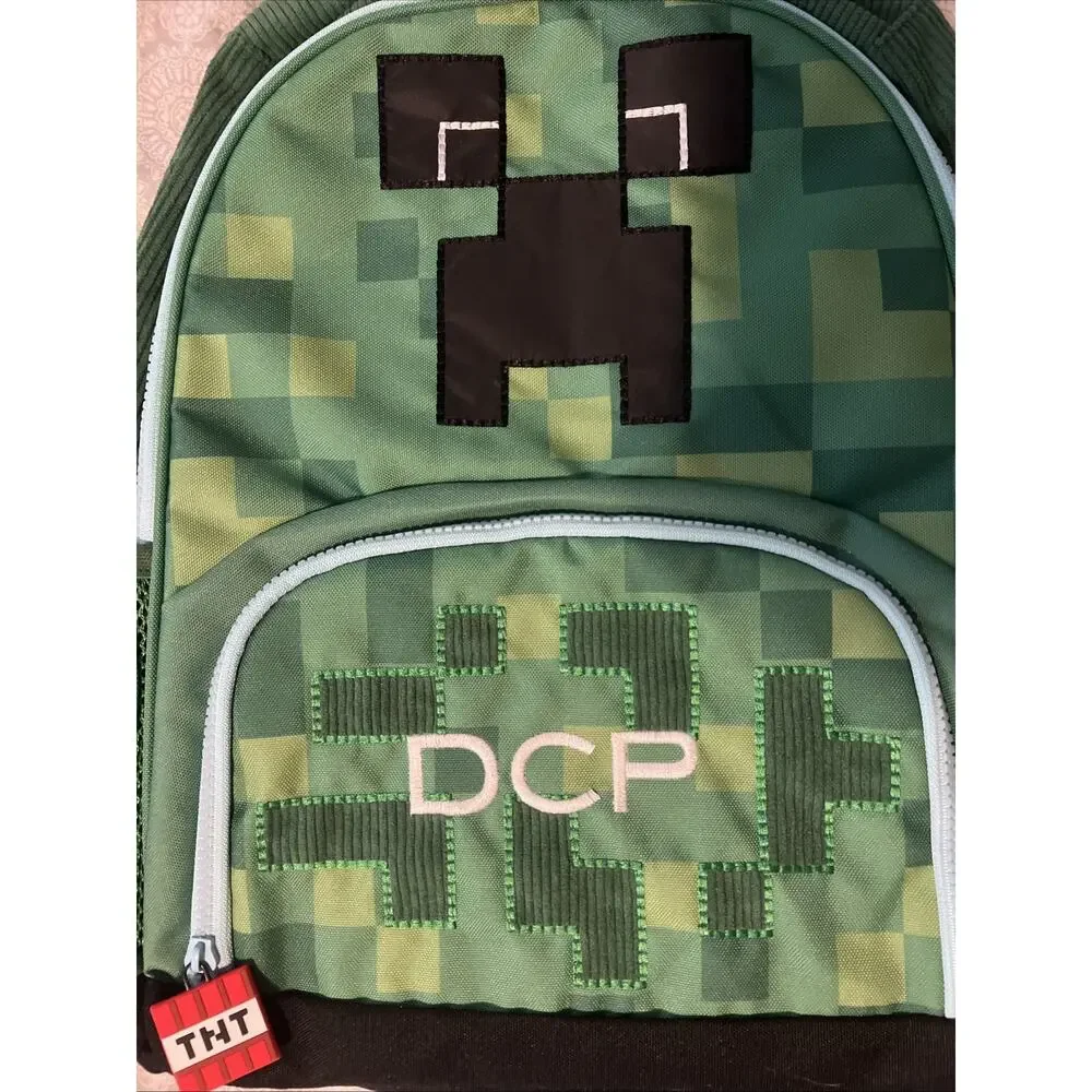 Pottery Barn Mackenzie Minecraft Creeper Critter Glow Dark Large Backpack DCP
